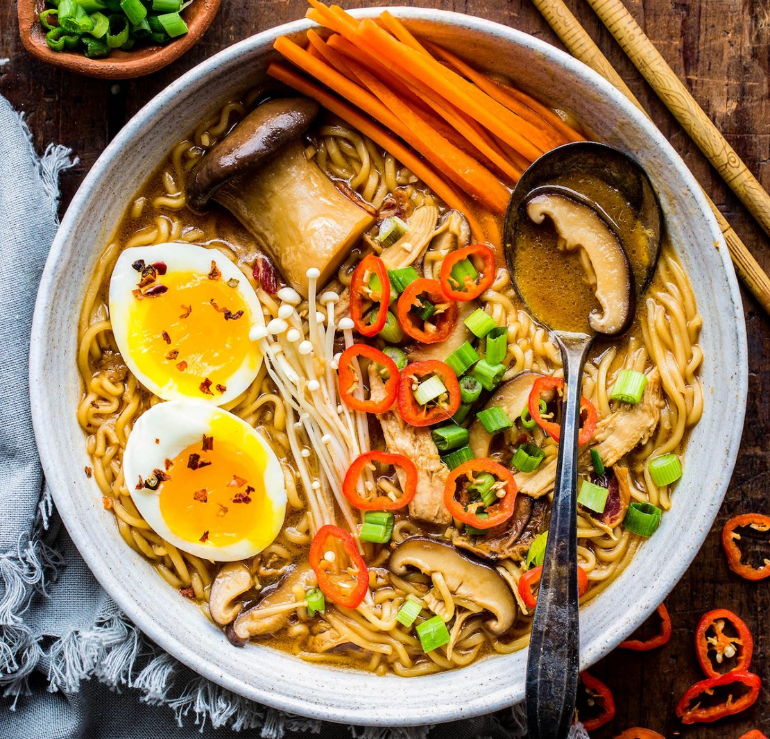 30 Minute Wild Mushroom Miso Ramen | Eitan Bernath