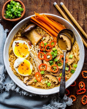 30 Minute Wild Mushroom Miso Ramen | Eitan Bernath