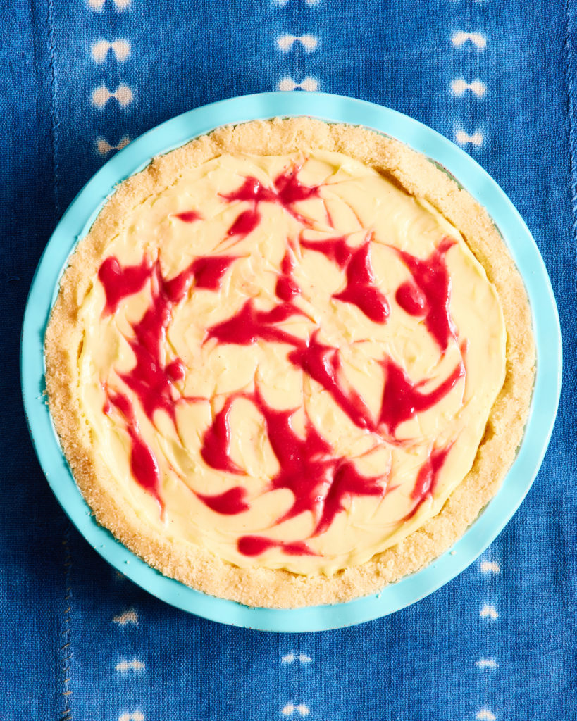 Raspberry Custard Pie - Easy Raspberry Pie from Platter Talk
